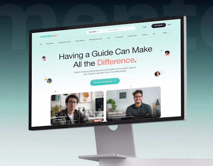 Mentoree : UI UX Case Study