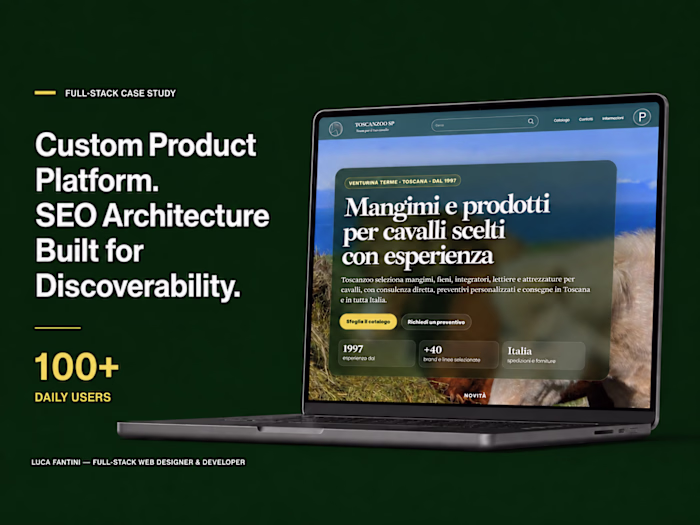 Toscanzoo — Custom product platform 