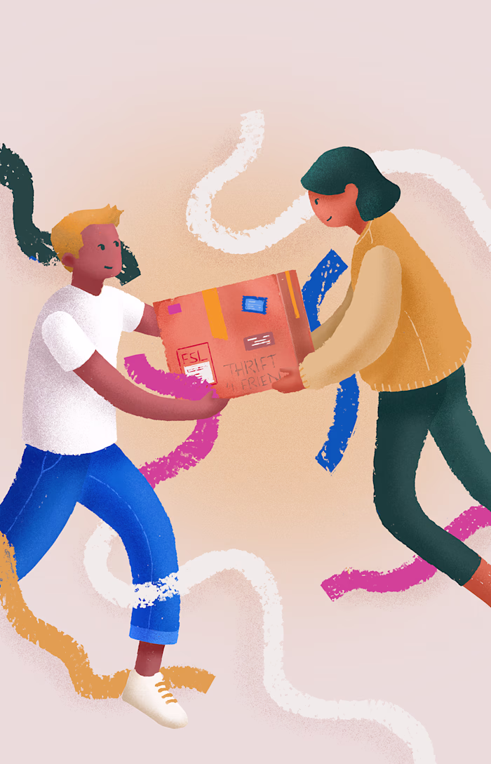 Thrift 4Friends Illustration Cards