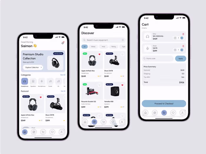Electronics Store Mobile UI/UX Design
