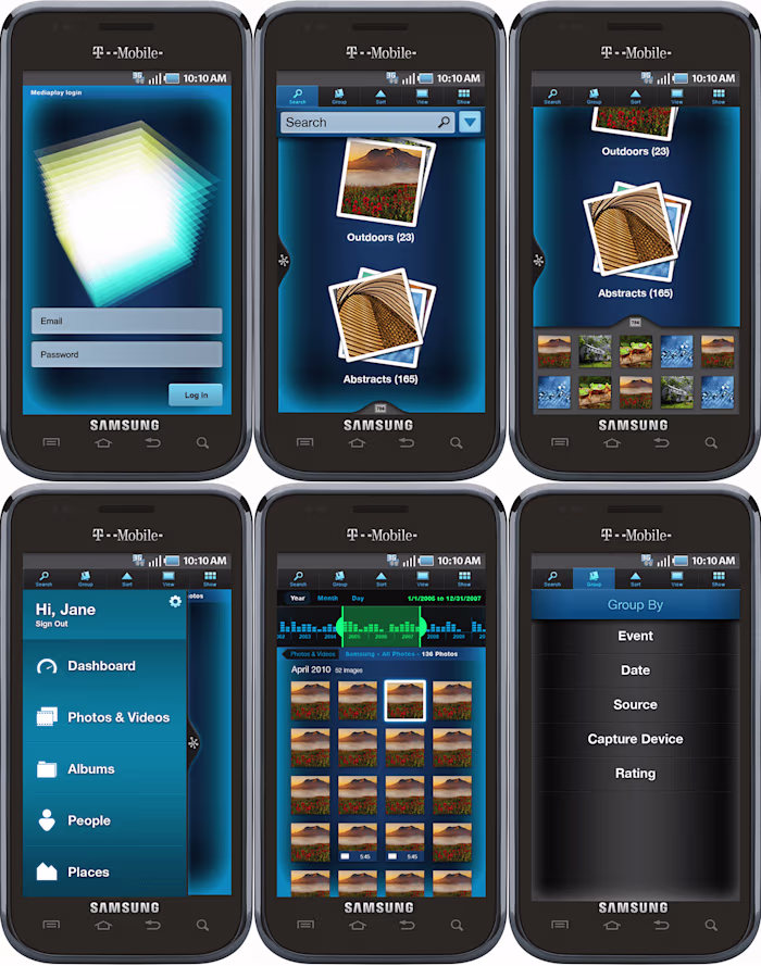 Mobile App Design for Roxio's MediaPLAY