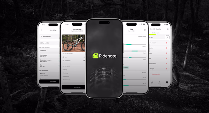 RideNote - Mountain Bike Settings