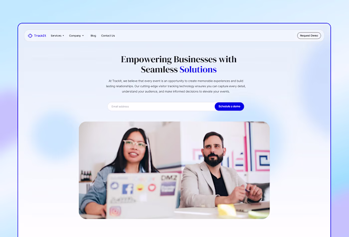 TrackIt - SaaS Website :: Behance