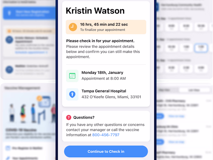 Healthy Together - 
Optimized scheduling experience