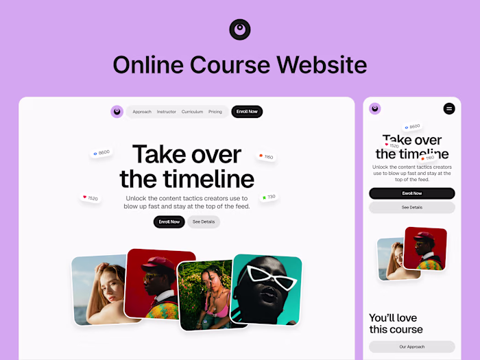 Online Course Framer Template Online Course Framer Template ...