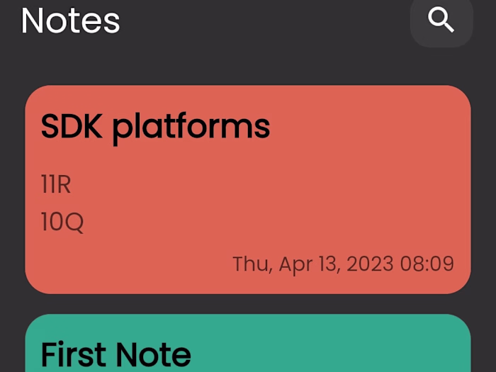 Notes Application