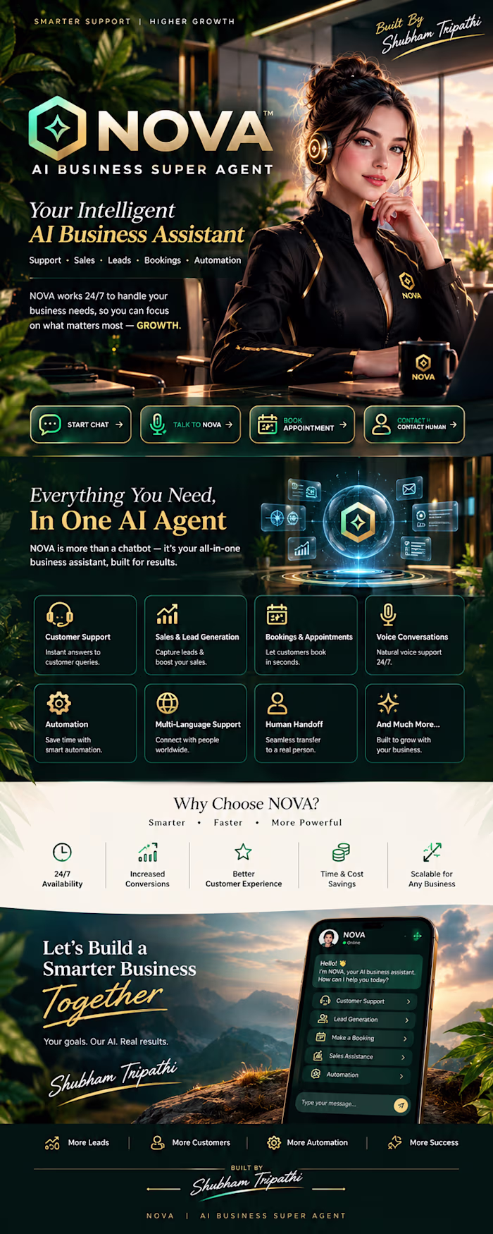 AI Agent & Business Automation Platform