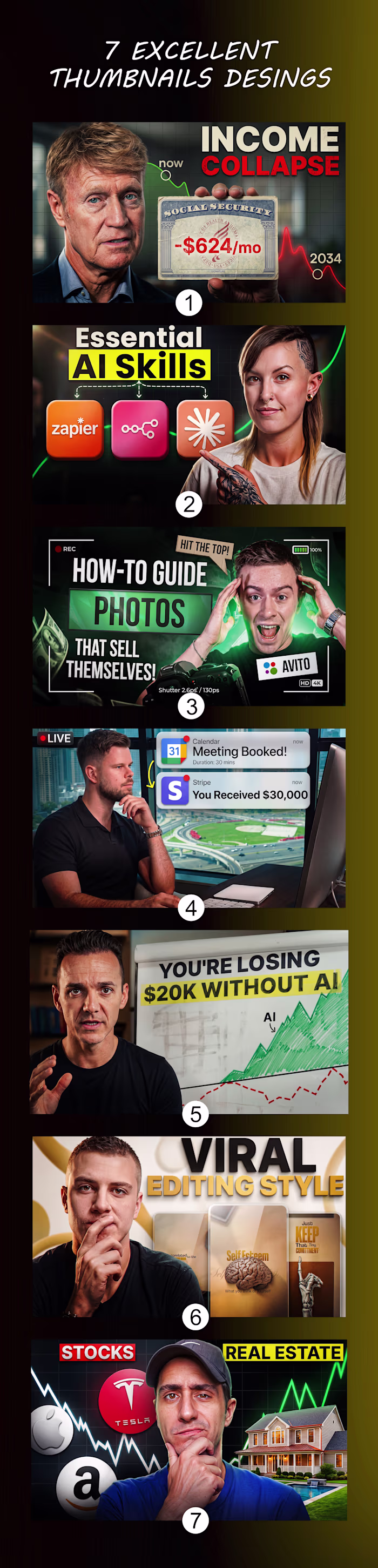 7 YouTube Thumbnail Showcase