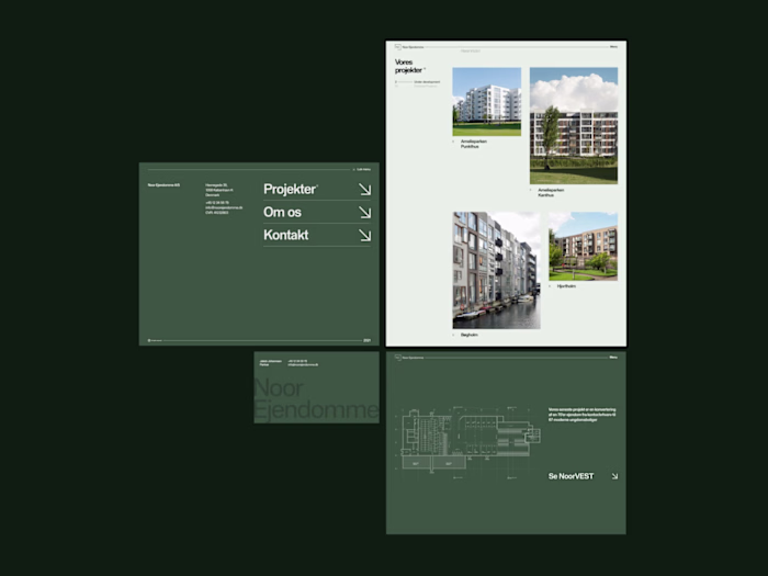 Webdesign & development for Noor Ejendomme