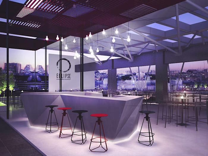 Outdoor hostess bar