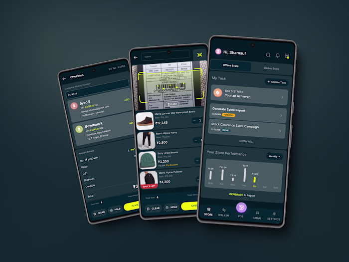 POS Mobile App for Retail Stores