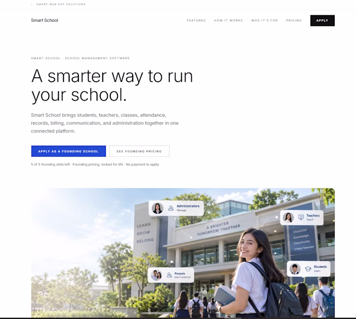 School Management Software (Next.js, React, Supabase)