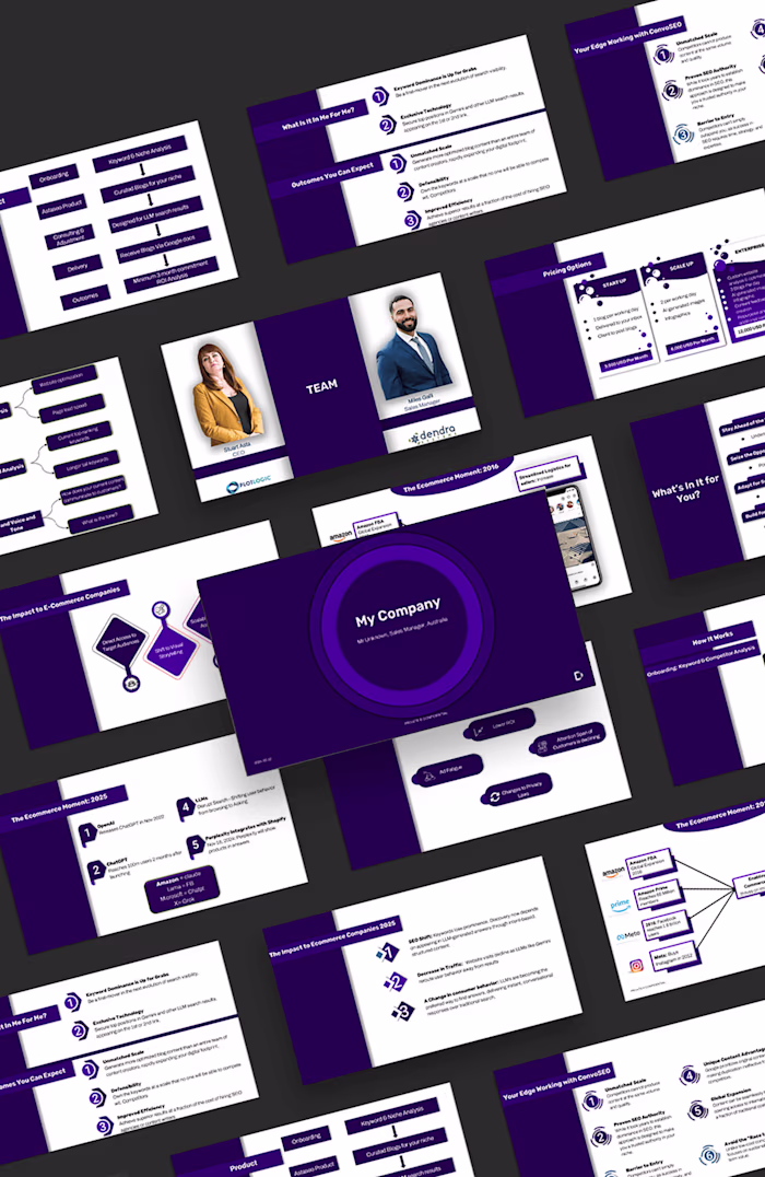 ConvoSEO Startup Pitch Deck Presentation