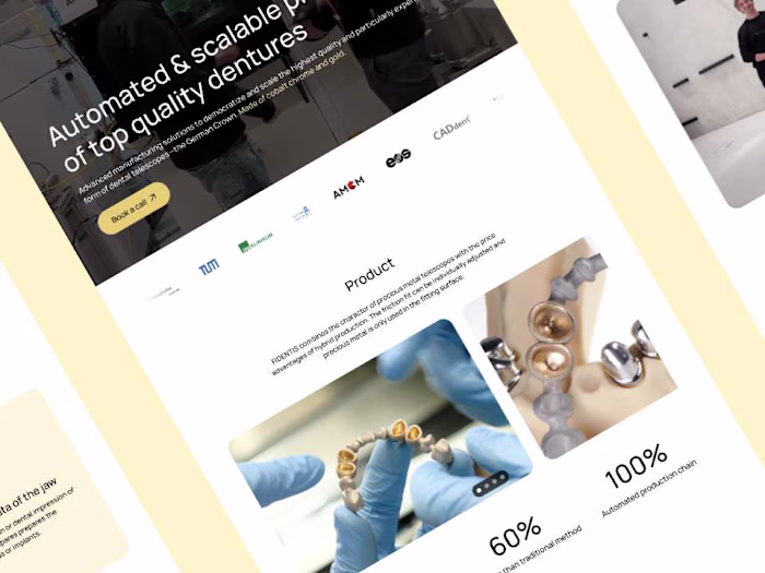 FIDENTIS – Landing Page Creation
