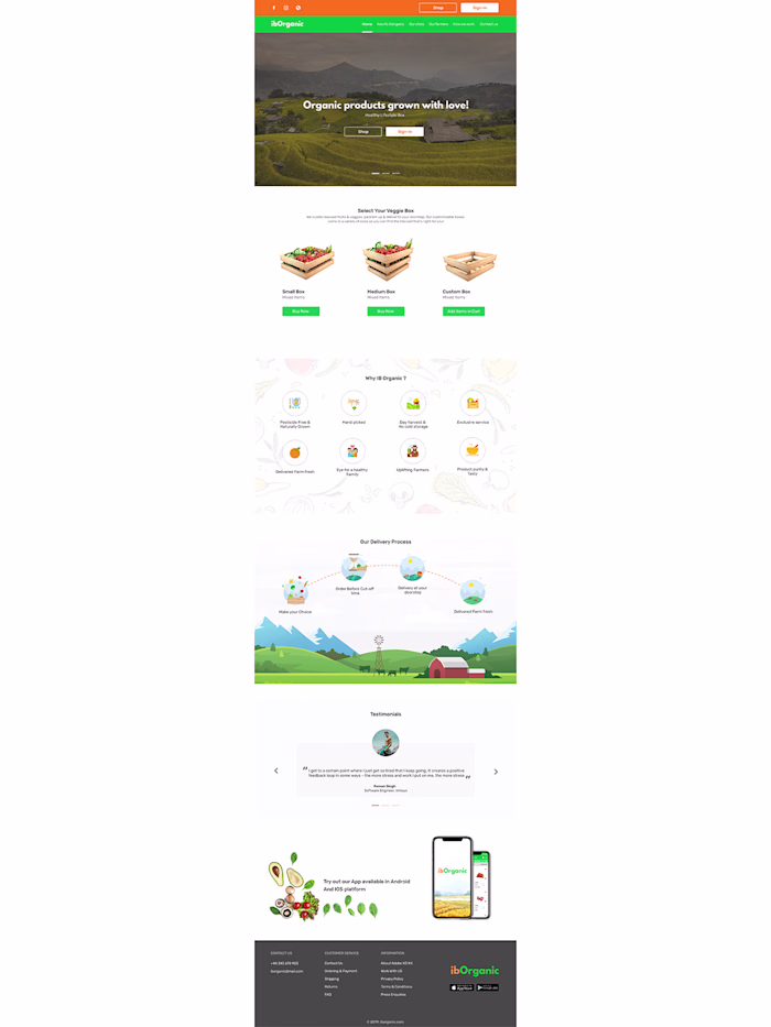 ibOrganic - Website