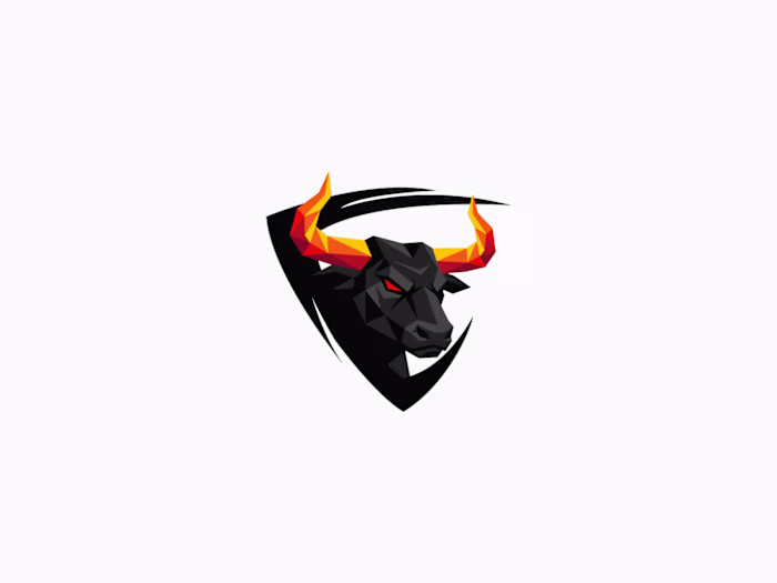Bull Vector Logo Available For