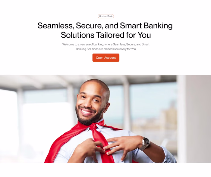 Horizon Bank Website Design and Development