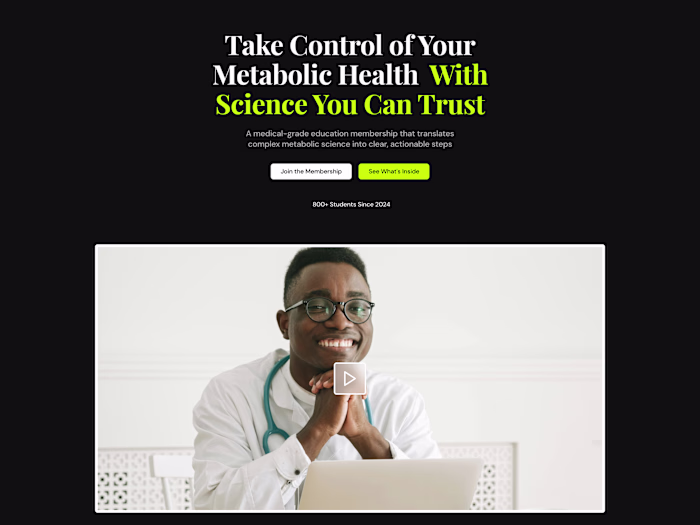 Kajabi Metabolic Health Membership Platform