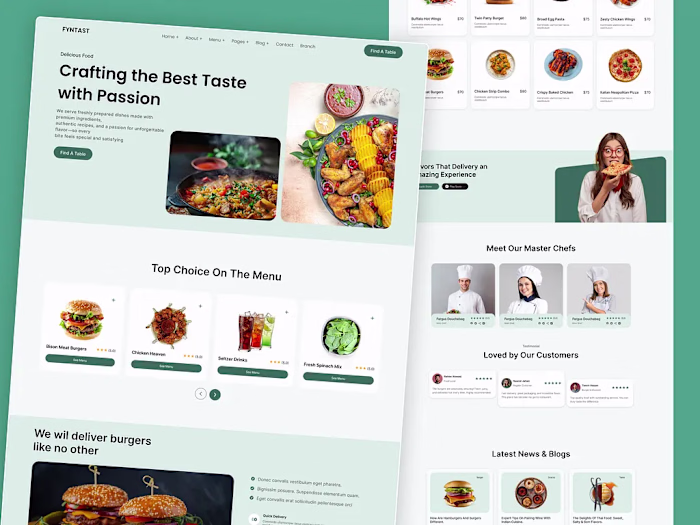 Modern Restaurant Website Design

A modern