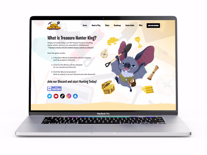 I designed and developed the website for Treasure Hunter Kin...