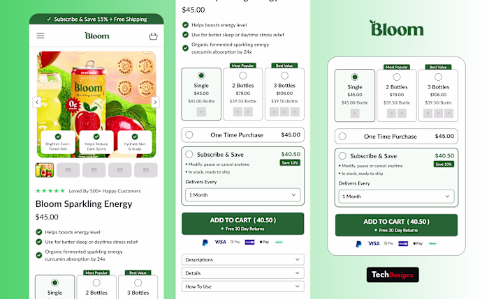 Product Buybox Section Designed For "Bloom"