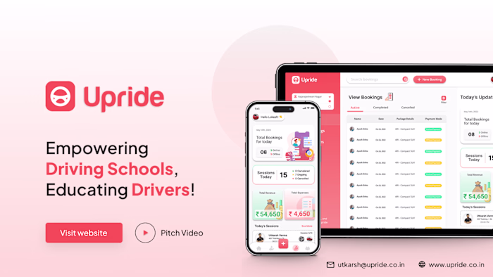 UPRIDE Mobile/Web App UI/UX Design
