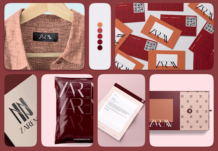 Visual Identity Design for Zarenn Fashion Brand