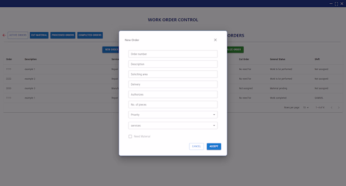 Work Order & Inventory Management System