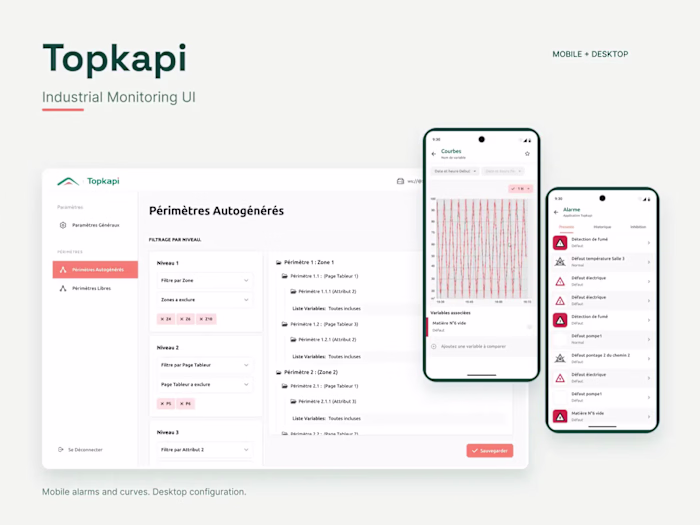 Topkapi | Industrial Monitoring Mobile & Desktop UX/UI