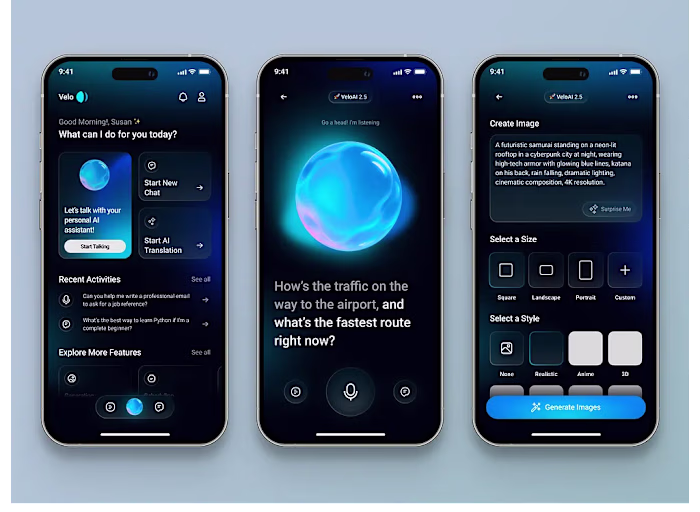 Mobile App UI/UX Design.
Velo is