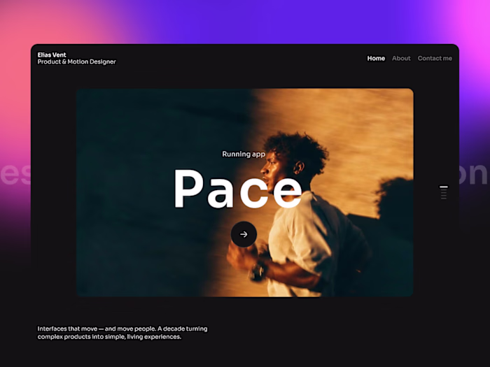 Elias Vent: A Framer Portfolio Built Around Case Studies