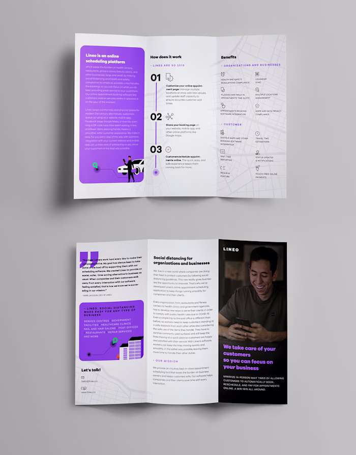 Tech Brochure Design for Conferences & Sales Teams