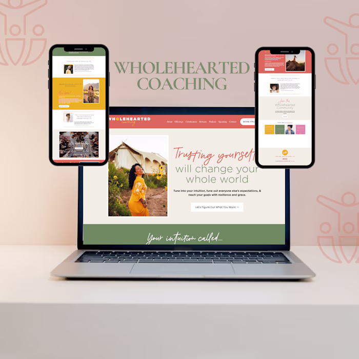 Wholehearted Squarepsace Coaching Website I've