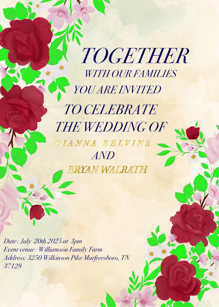 Wedding Invitation Mockup 