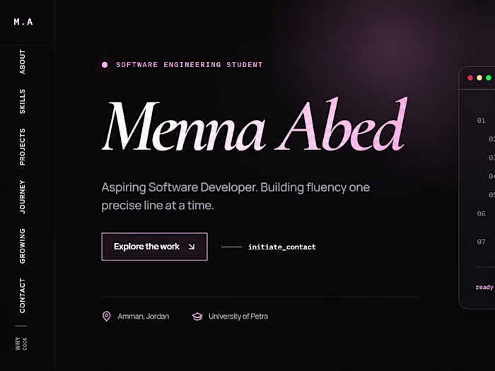 A modern and responsive personal