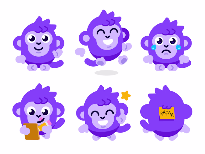 Raena monkey mascot 