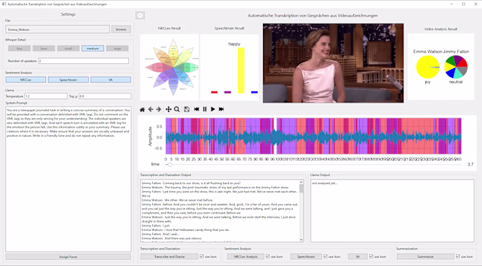 Automatic Transcription of Dialogs from Video