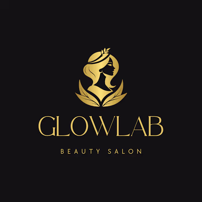 GlowLab beauty salon logo