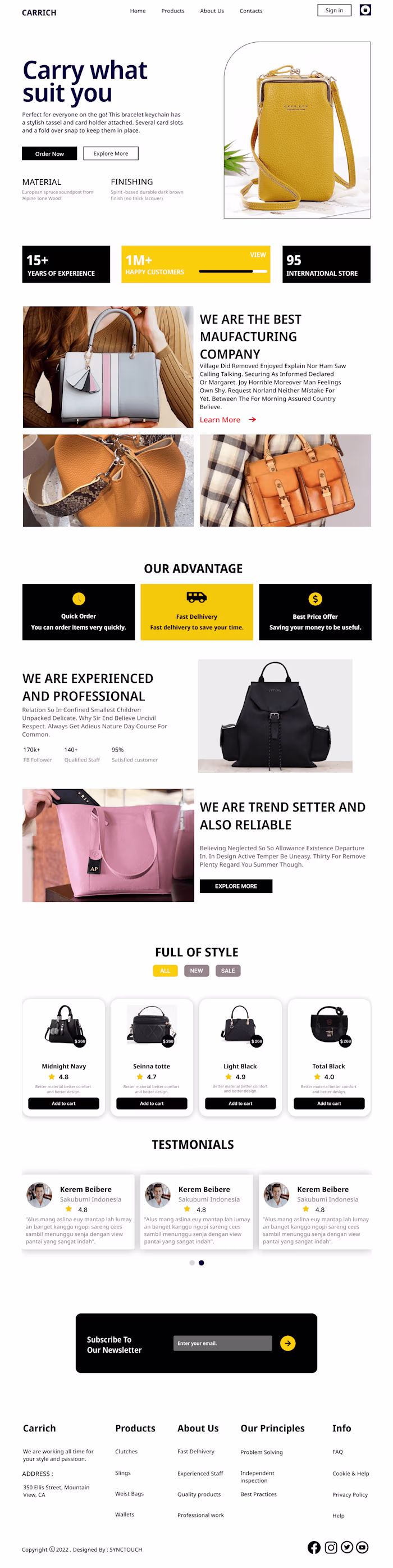Ecommerce web design