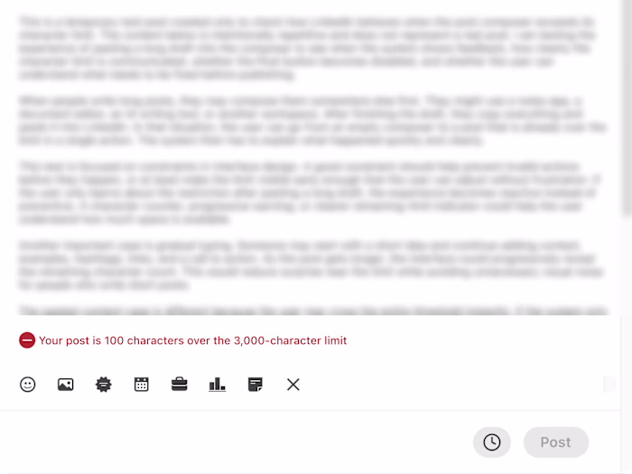 Today I explored LinkedIn’s post