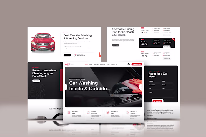 Gohighlevel Car Wash Website Design