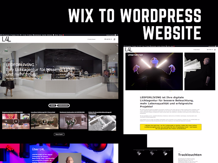WIX Website to WordPress Website