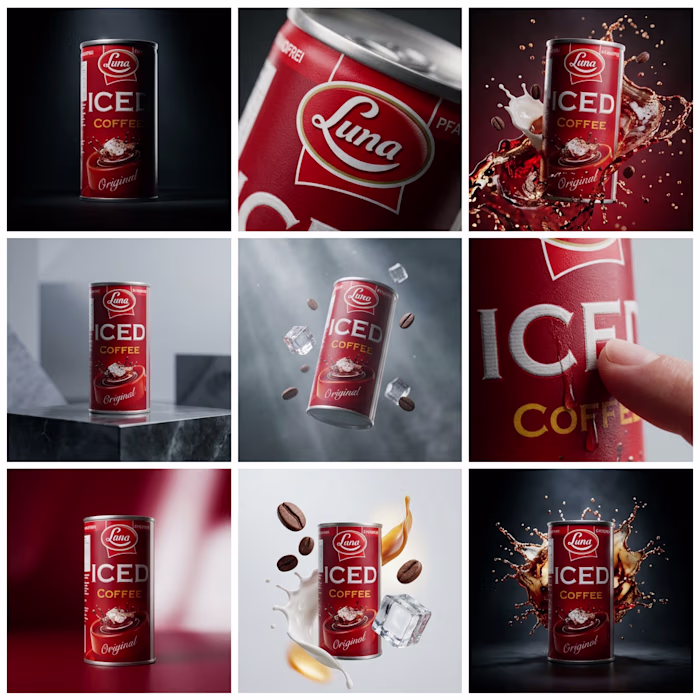 Luna Iced Coffee: Cinematic Motion