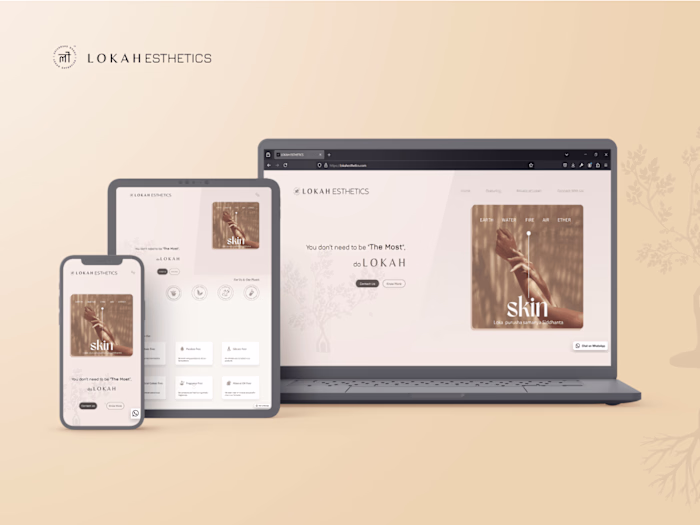 Cosmetic Product Brand Landing Page Design & Development 