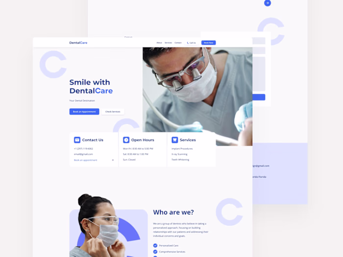 Dentalcare Website Design and Development