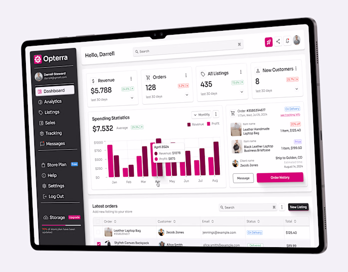 Web App Sales Management Platform
