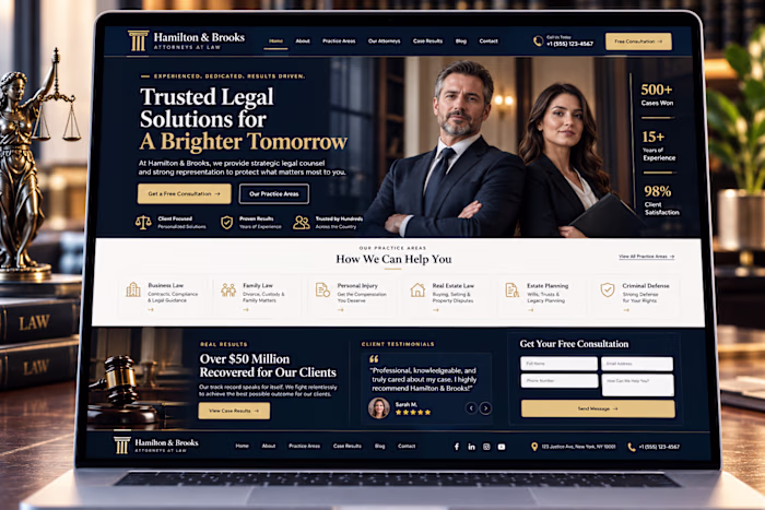 Law Firm Website Redesign —