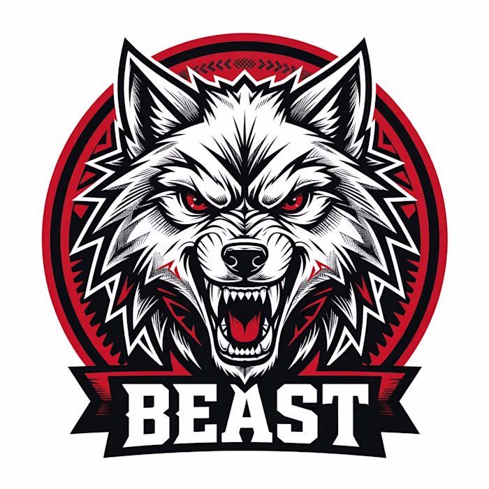 Beast aggressive logo design