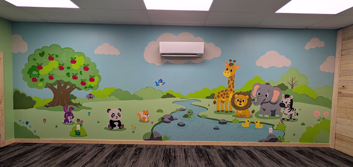 Custom Illustrated Nursery Mural