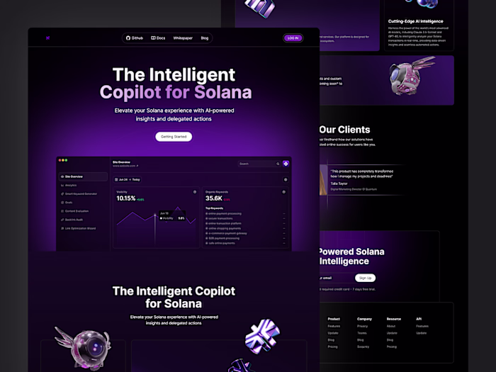 Ai Agent for Defi Landing Page by Alamgir Hossain on Dribbble